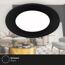 LED-Einbauleuchte 3 W Ø 8,6 cm 3 Stück schwarz