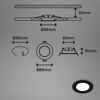 LED-Einbauleuchtenset 'Flat In' 3 W 1050 lm neutralweiß Ø 8,6 cm 3 Stück
