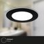 LED-Einbauleuchte IP 65 4,8 W Ø 9,2 cm 3 Stück schwarz