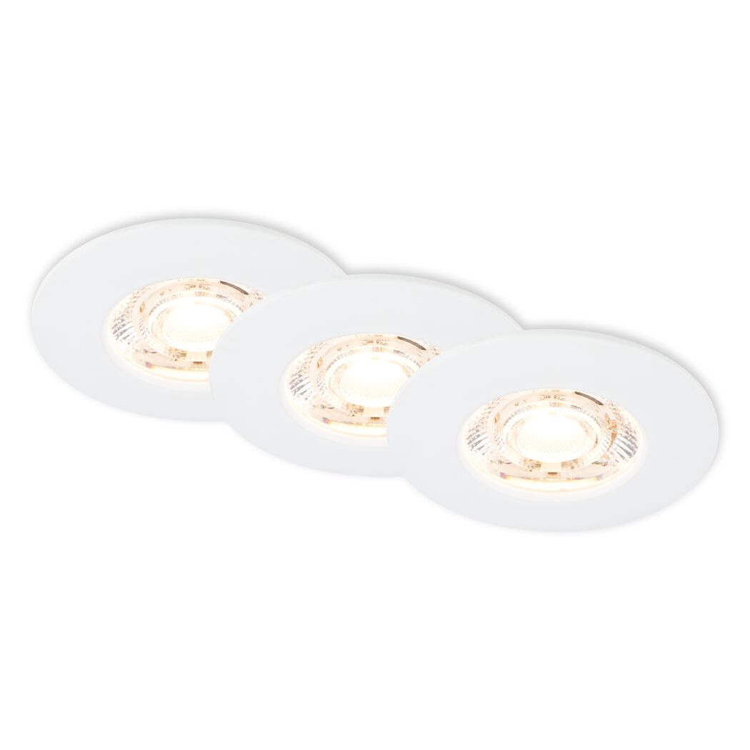 LED-Einbauleuchtenset 'Kulana Mini' 3,6 W 340 lm warmweiß Ø 6,5 cm 3 Stück