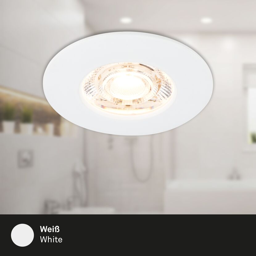 LED-Einbauleuchten-Set 'Kulana Mini' weiß Ø 6,5 cm 3,6W 350 lm 3 Stück