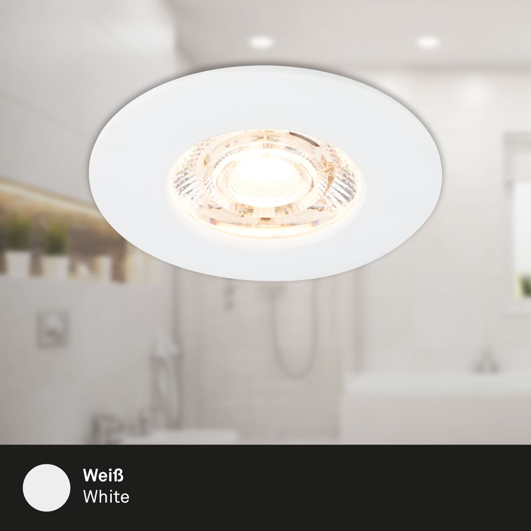LED-Einbauleuchtenset 'Kulana Mini' 3,6 W 340 lm warmweiß Ø 6,5 cm 3 Stück