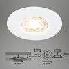 LED-Einbauleuchtenset 'Kulana Mini' 3,6 W 340 lm warmweiß Ø 6,5 cm 3 Stück
