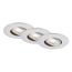 LED-Einbauleuchte 4,9 W Ø 9 cm 3 Stück chromfarben