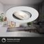 LED-Einbauleuchte 4,9 W Ø 9 cm 3 Stück chromfarben