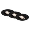 LED-Einbauleuchtenset 'Kulana Jet' dimmbar 4,9 W 1440 lm warmweiß Ø 9 cm 3 Stück