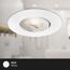 LED-Einbauleuchte 4,9 W Ø 9 cm 3 Stück weiß