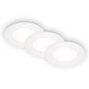 LED-Einbauleuchtenset 'Slank' 3 W 1050 lm neutralweiß Ø 8,6 cm 3 Stück