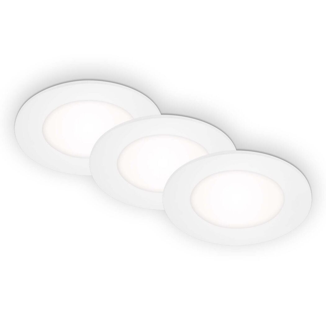LED-Einbauleuchtenset 'Slank' 3 W 1050 lm neutralweiß Ø 8,6 cm 3 Stück