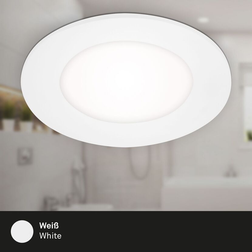 LED-Einbauleuchte IP 65 3 W Ø 8,6 cm 3 Stück weiß