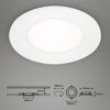 LED-Einbauleuchtenset 'Slank' 3 W 1050 lm neutralweiß Ø 8,6 cm 3 Stück