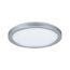 Rundes LED-Panel 'Atria Shine' in Silber.