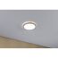 Warmweiß leuchtendes LED-Panel 'Atria Shine' an der Decke.