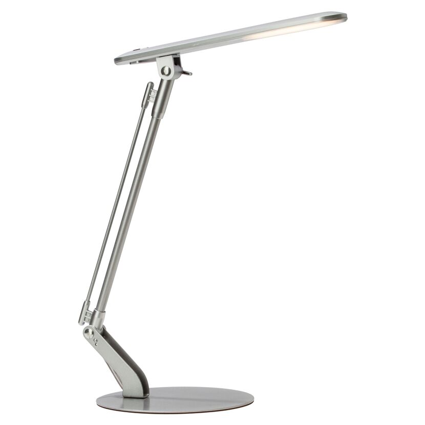 Silberfarbene LED-Tischleuchte Brendan