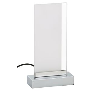 LED-Tischleuchte 'Tower' weiß/chromfarben