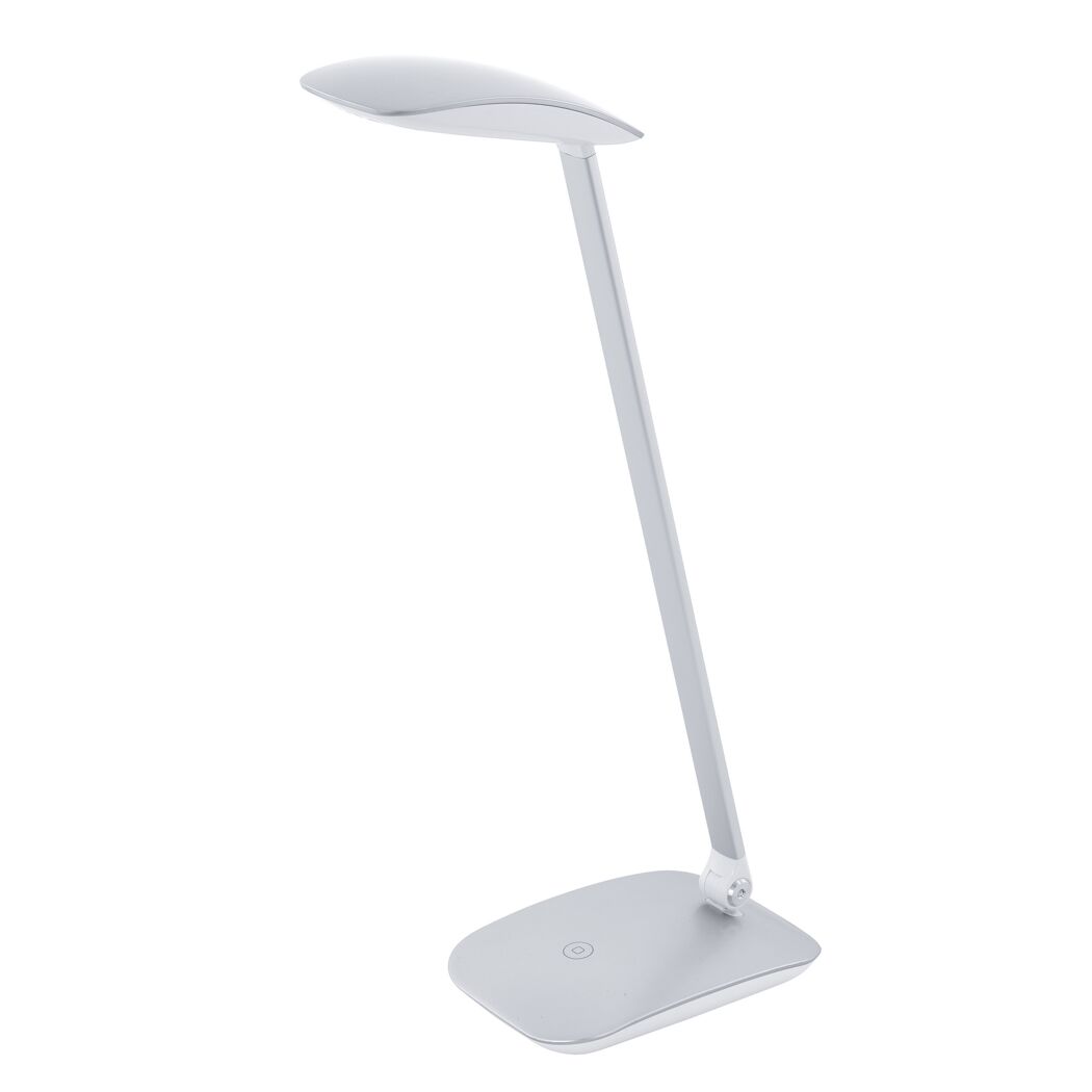 Silberne LED-Tischleuchte Cajero