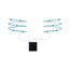 LED-Streifen 'Mobil' 2 x 80 cm 0,6 W 8 lm blau