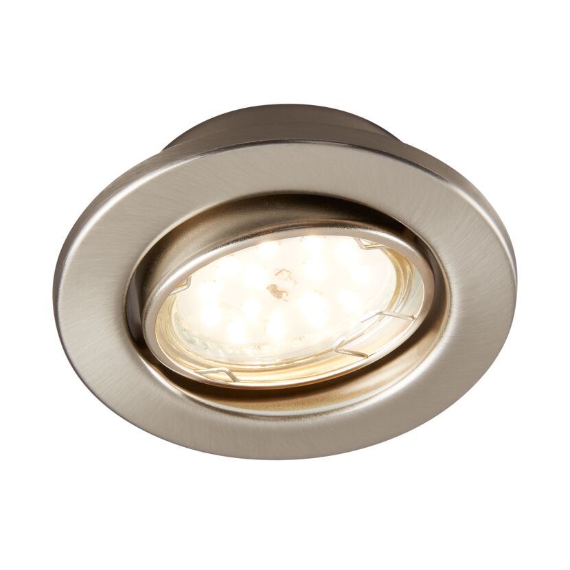 LED Einbauleuchte Nickel