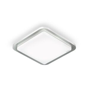 LED-Deckenleuchte 'RS LED D2 Z-Wave' mit Bewegungsmelder edelstahl/weiß 30 x 30 cm 11 W
