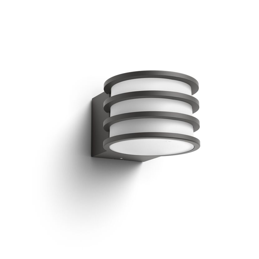 LED-Wandleuchte 'Hue White Lucca' anthrazit 806 lm