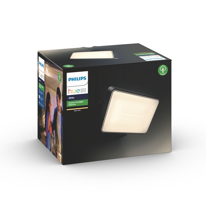 LED-Flutlicht 'Hue White Welcome' schwarz 2300 lm