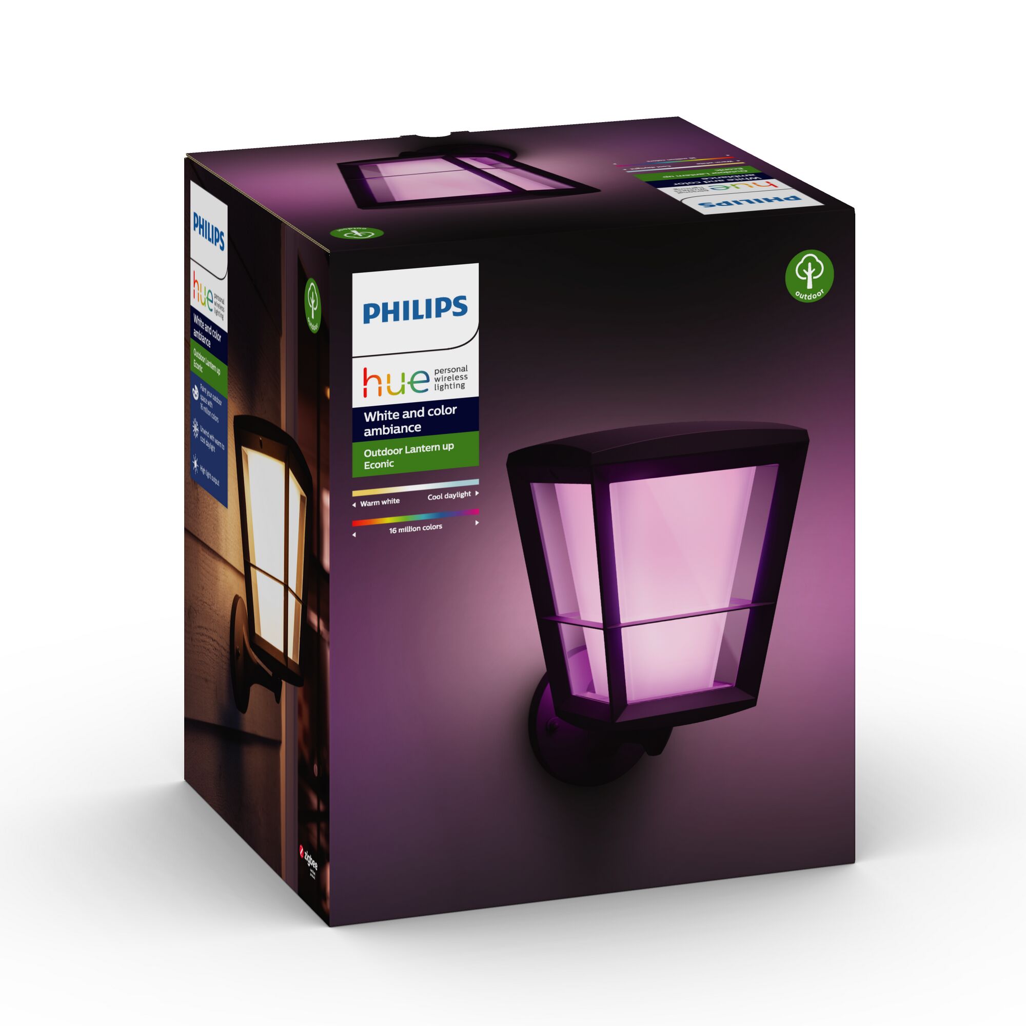 Philips Hue Econic Außenwandleuchte in der Verpackung