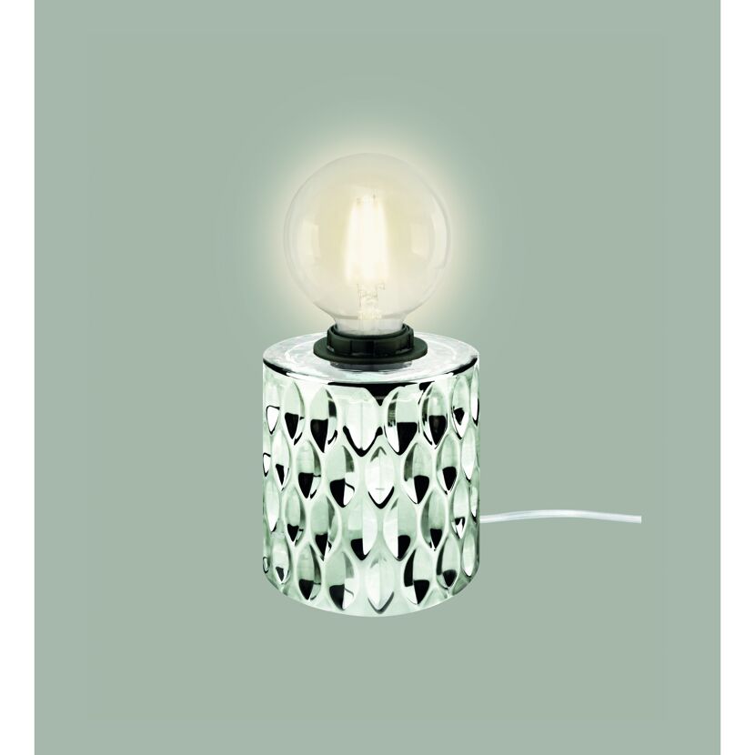 Stiltalent by toom® Tischleuchte 'Hollow' grau Ø 11 cm