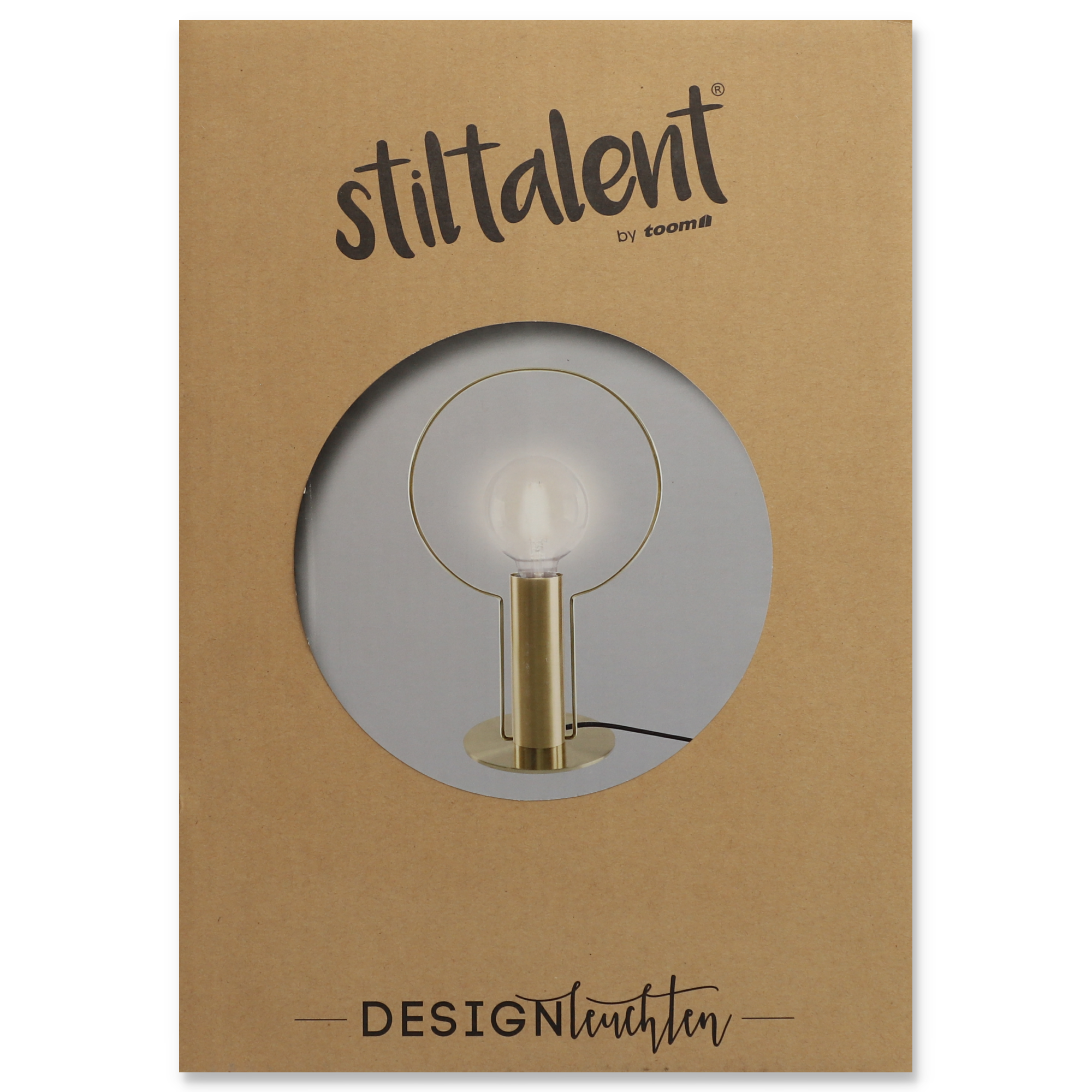Stiltalent by toom® Tischleuchte 'Golden Halo' gold Ø 22,5 cm + product picture