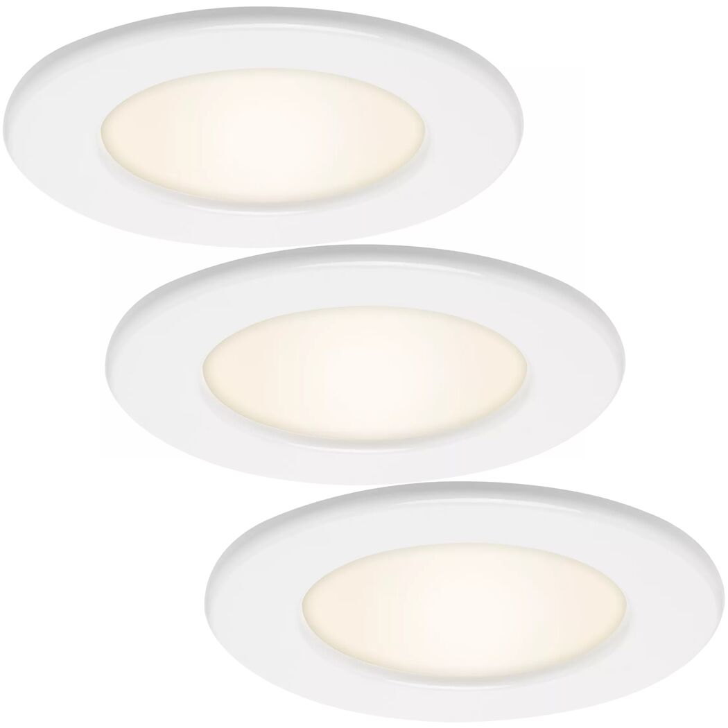 LED-Einbauleuchtenset 'Thin' 18 W 1950 lm warmweiß Ø 11,5 cm 3 Stück