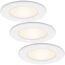 LED-Einbauleuchtenset 'Thin' 18 W 1950 lm warmweiß Ø 11,5 cm 3 Stück