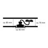 LED-Einbauleuchtenset 5 W 350 lm warmweiß 8,3 cm 3 Stück