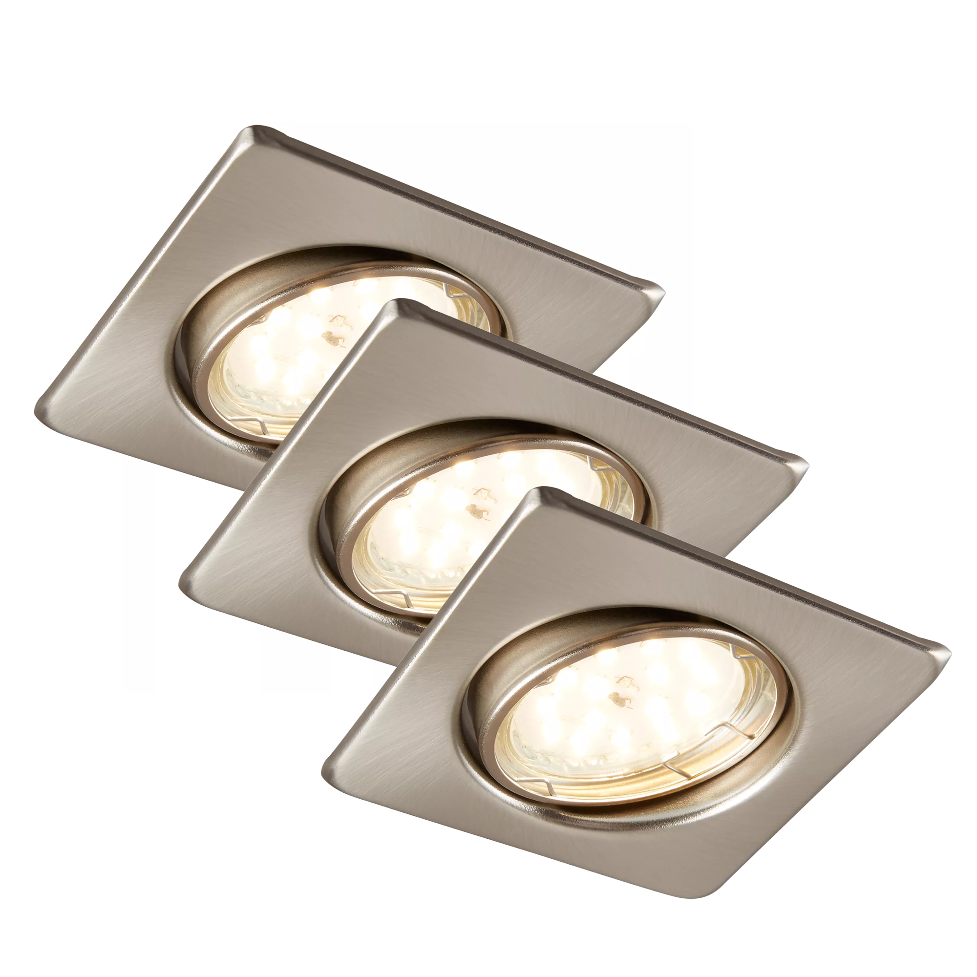 LED-Einbauleuchtenset 5 W 350 lm warmweiß 8,3 cm 3 Stück