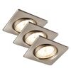 LED-Einbauleuchtenset 5 W 350 lm warmweiß 8,3 cm 3 Stück