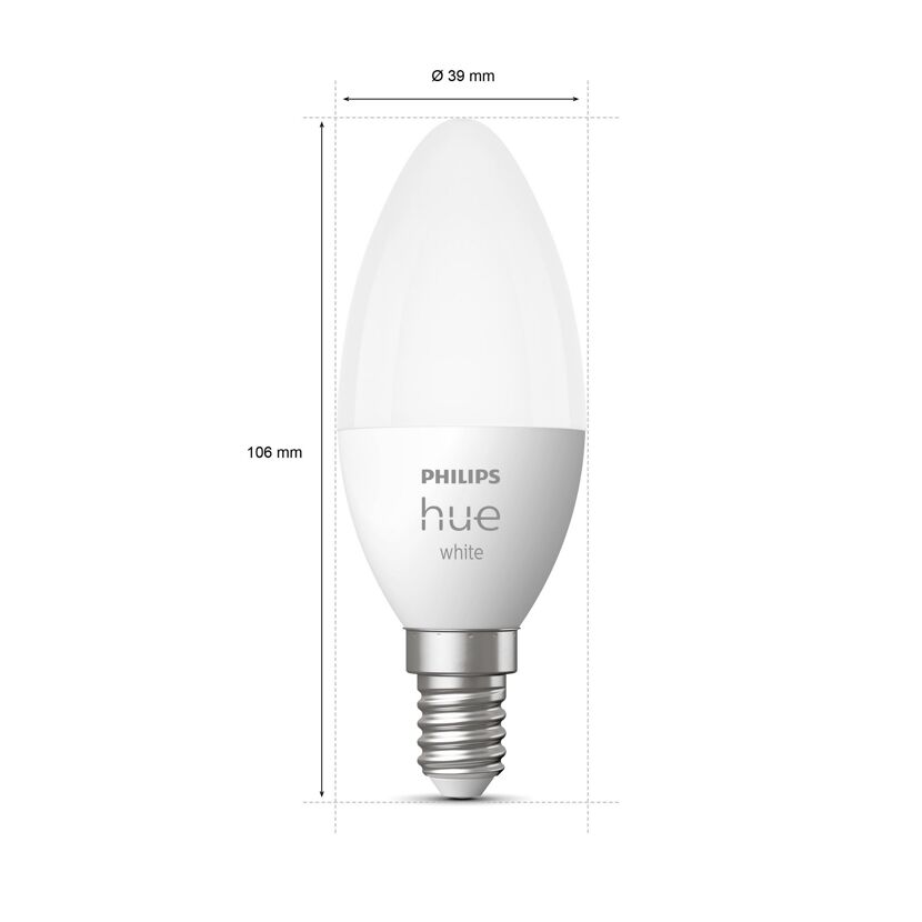 LED-Lampe 'Hue White' E14 5,5 W, 2er-Pack