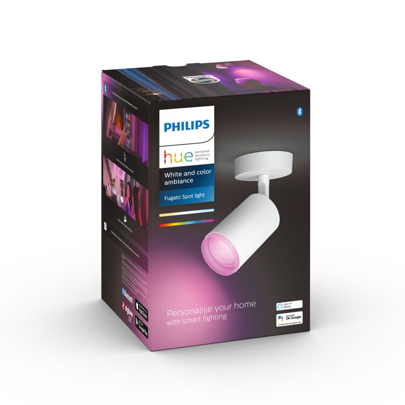 Philips Hue Fugato Spot Leuchte in weißer Verpackung