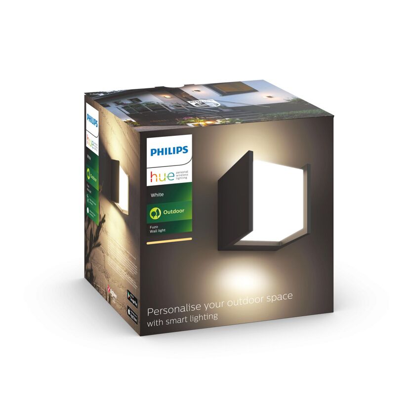 Philips Hue Fuzo Außenwandleuchte in Weiß