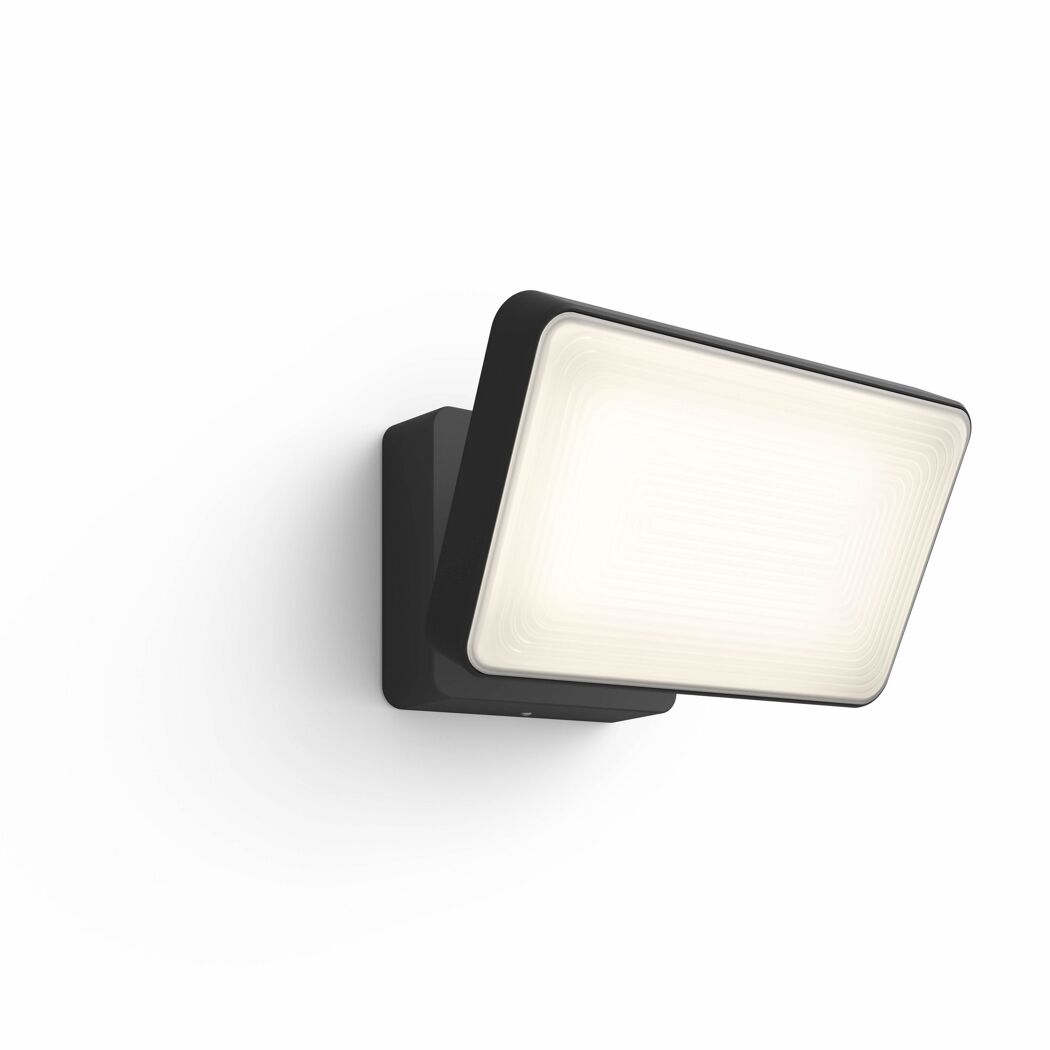 Schwarze Philips Hue Welcome Wandleuchte