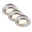 LED-Einbauleuchtenset 5 W 350 lm warmweiß Ø 8,6 cm 3 Stück