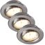 Einbauleuchtenset dimmbar 5 W Ø 8,6 cm 3 Stück