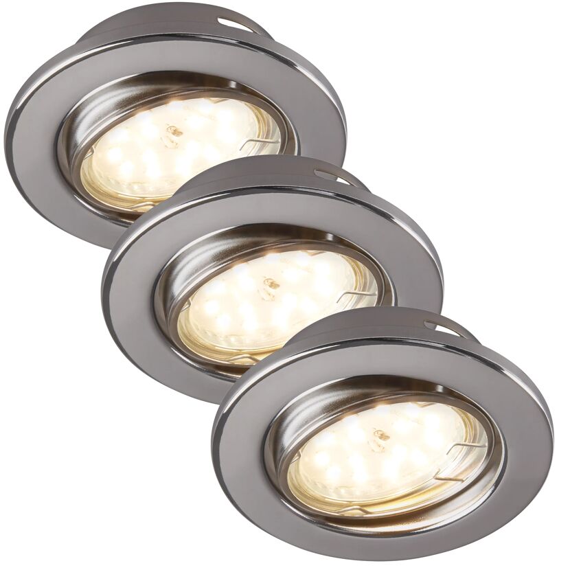 Einbauleuchtenset dimmbar 5 W Ø 8,6 cm 3 Stück