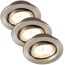 LED-Einbauleuchtenset 5 W 350 lm warmweiß Ø 8,6 cm 3 Stück