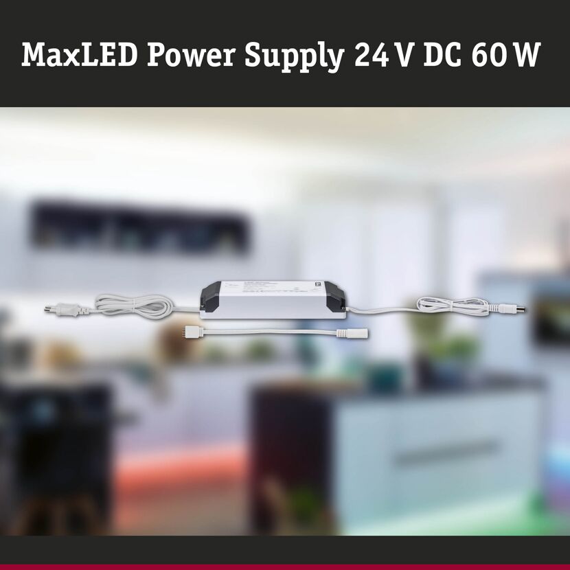 Power Supply 'MaxLED' Transformator weiß 230/24 V 60 W