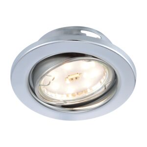 LED-Einbauleuchten-Set chromfarben Ø 8,3 cm 3 Stück