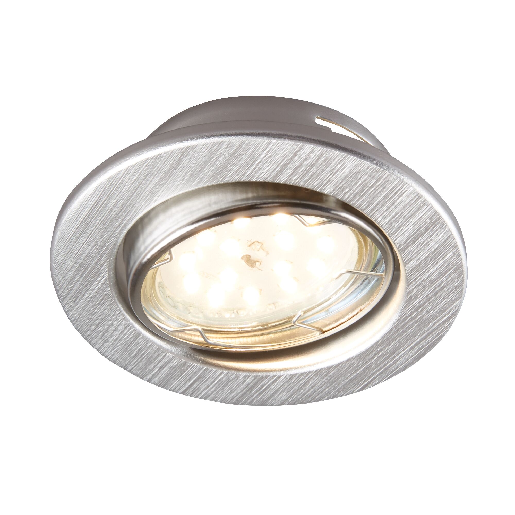 Einbauleuchte mit LED, Alufarben