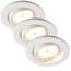 LED-Einbauleuchtenset dimmbar 5 W 350 lm warmweiß Ø 8,6 cm 3 Stück