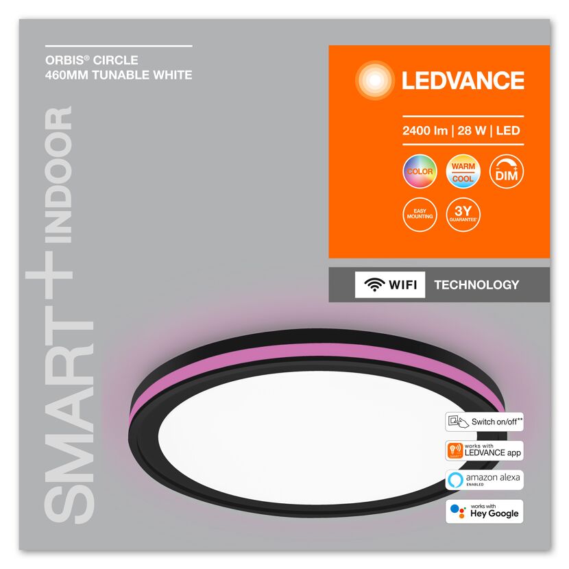LED-Deckenleuchte Orbis Circle 460 mm