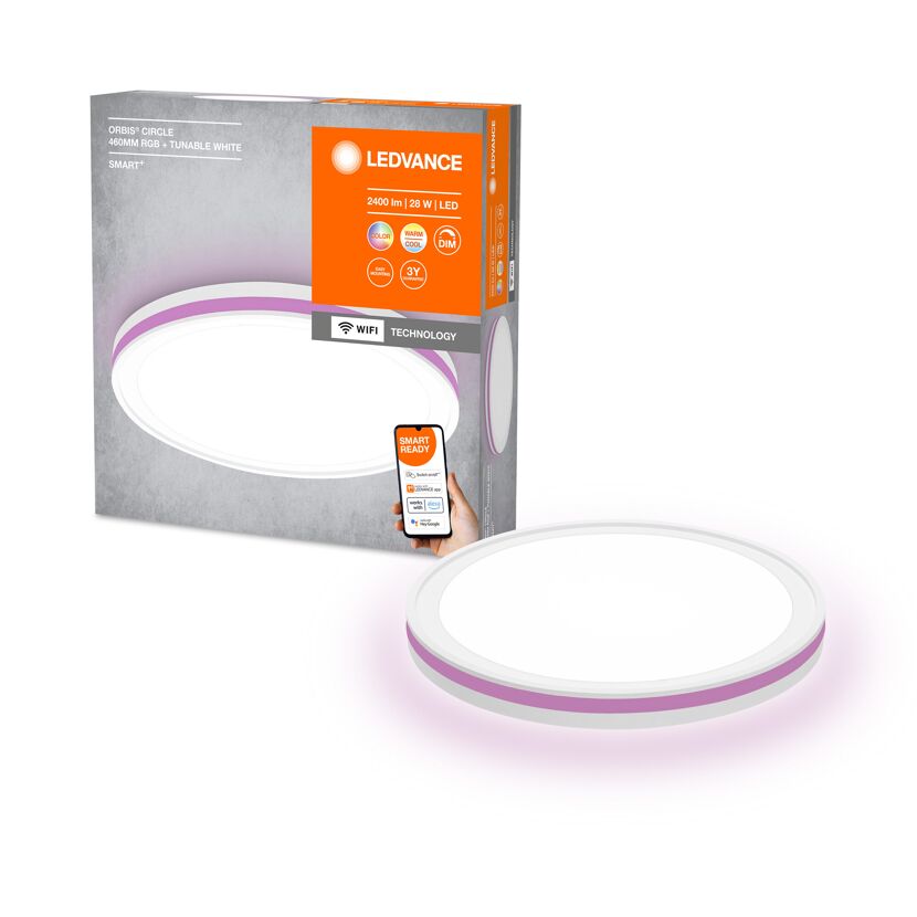 LED-Deckenleuchte 'Smart Circle' weiß Ø 46 cm 2400 lm