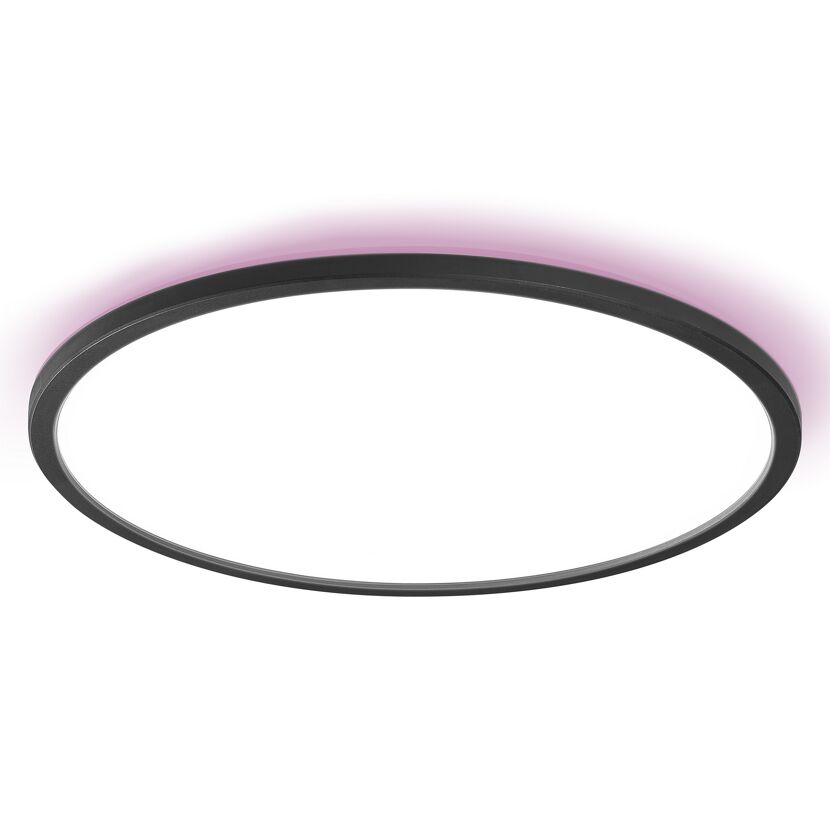 LED-Deckenleuchte 'Smart Slim' schwarz Ø 40 cm 1870 lm