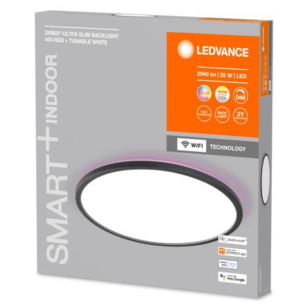 5. Bild von LED-Deckenleuchte 'Smart Slim' schwarz Ø 40 cm 1870 lm