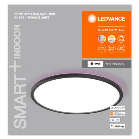 6. Bild von LED-Deckenleuchte 'Smart Slim' schwarz Ø 40 cm 1870 lm